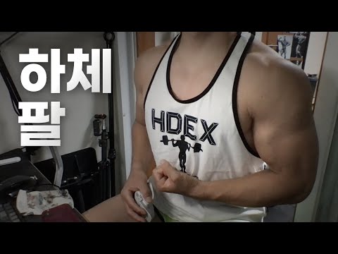 홈트 4년차 헬린이 / 쇠질 ASMR 운동 방송 / 하체, 팔 9/15
