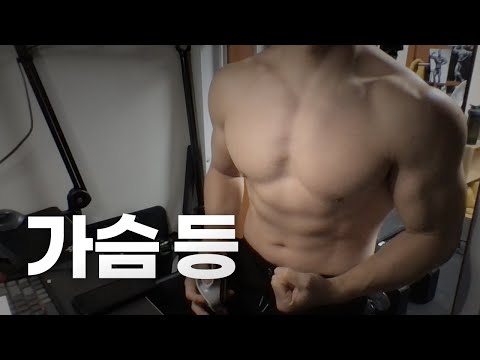 홈트 4년차 헬린이 / 쇠질 ASMR 운동 방송 / 가슴, 등 24/2/5