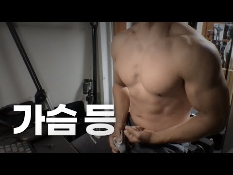 홈트 4년차 헬린이 / 쇠질 ASMR 운동 방송 / 가슴, 등 10/18