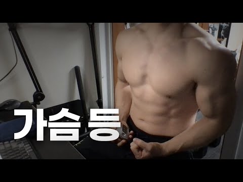 홈트 4년차 헬린이 / 쇠질 ASMR 운동 방송 / 가슴, 등 24/3/25
