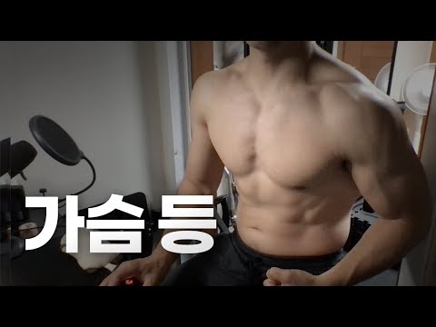 쇠질 ASMR | 08/20 | 휴가 출발 전 가슴, 등, 팔 ~ 같이 운동해요! | 홈짐 | 가슴 - 등 - 팔 - 복근 | ohellive | Chest, Back day