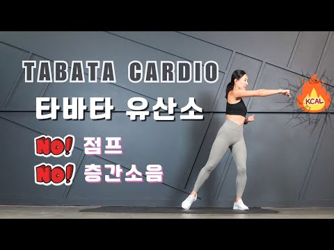 🔥살이 빠지는 전신 타바타 유산소 운동 NO 점프 NO 층간소음 || 15 Min Full Body TABATA Home Workout