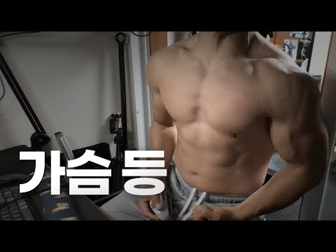 홈트 4년차 헬린이 / 쇠질 ASMR 운동 방송 / 가슴, 등 11/14