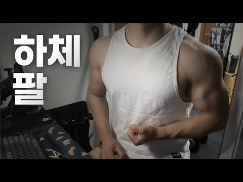 홈트 4년차 헬린이 / 쇠질 ASMR 운동 방송 / 하체, 팔 6/9