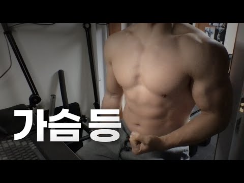 홈트 4년차 헬린이 / 쇠질 ASMR 운동 방송 / 가슴, 등 24/1/8