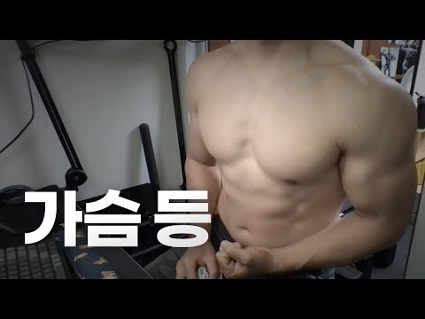 홈트 5년차 헬린이 / 쇠질 ASMR 운동 방송 / 가슴, 등 24/5/4